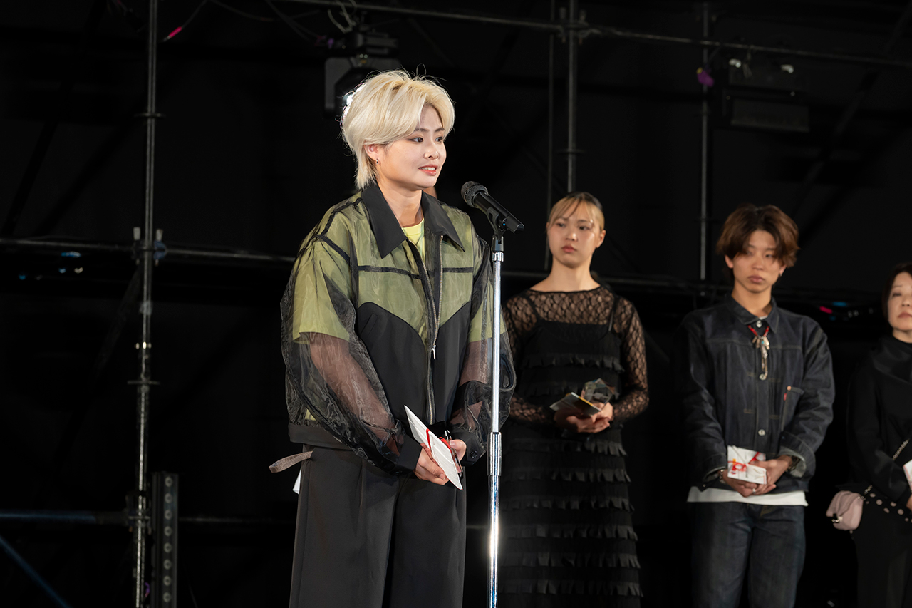 蘇 婉菁さん受賞者スピーチの様子