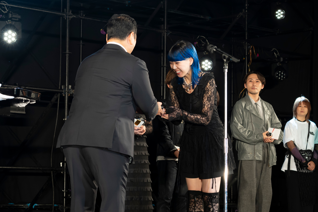 受賞者スピーチの様子